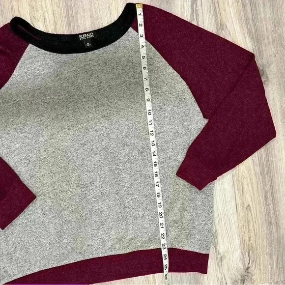 Buffalo David Bitton Women’s Knit Top Long Sleeve Sweater Colorblock Size XL - Picture 6 of 7
